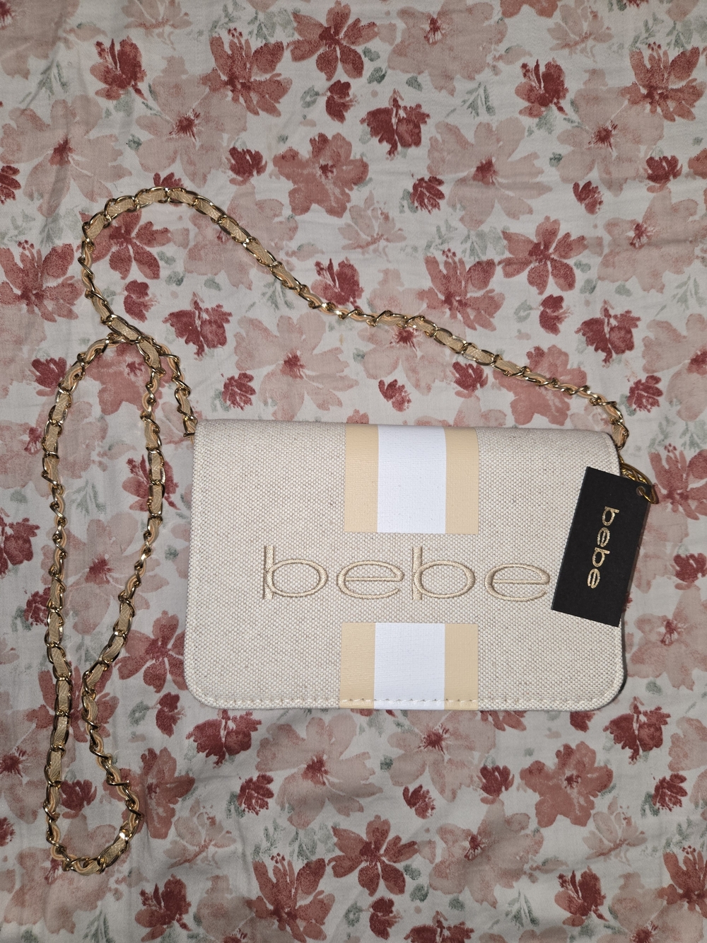 Crossbody Cream Colored Bebe Purse 👜